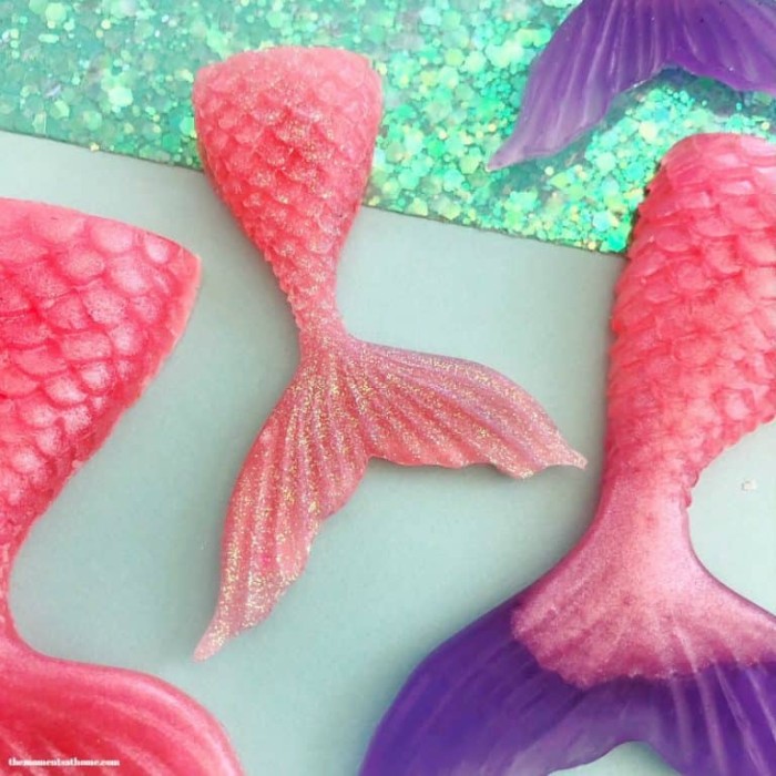 Mermaid tail soap.