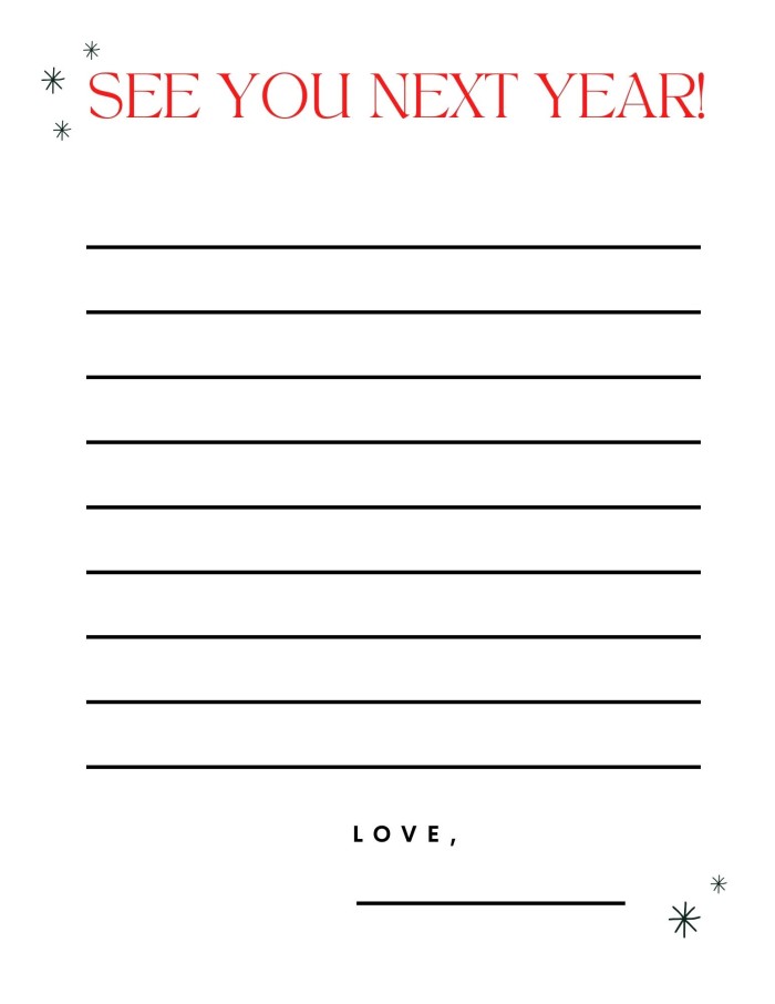 Elf on the Shelf Goodbye Letter