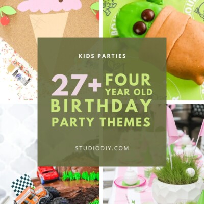 27 Fun 4 Year Old Birthday Party Ideas Collage of Four Year Old Birthday Party Ideas