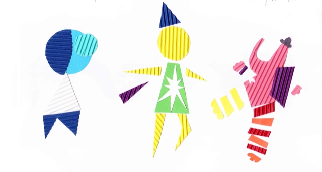 Inside Out Abstract Craft Inside Out abstract paper craft.