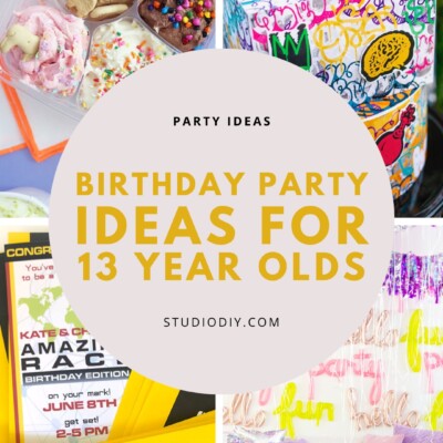 26 Cool Birthday Party Ideas for 13 Year Olds collage of Birthday Party Ideas for 13 Year Olds