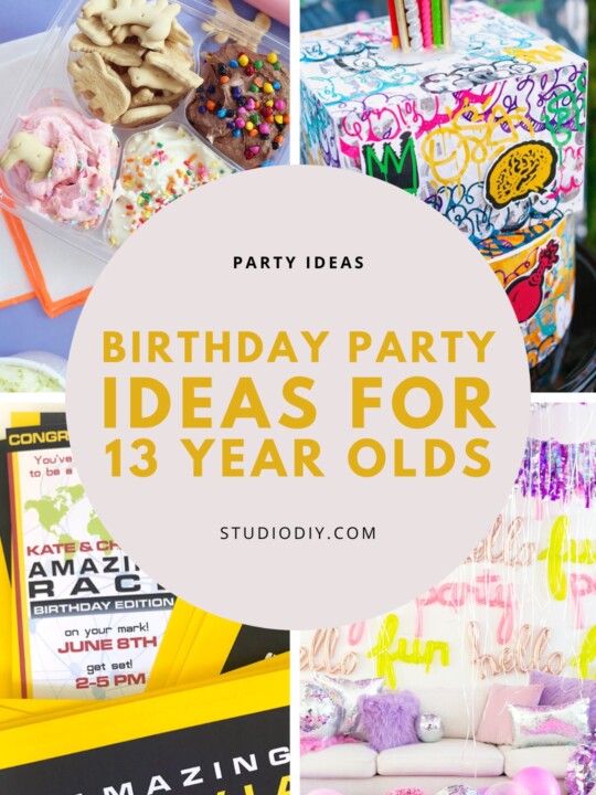 collage of Birthday Party Ideas for 13 Year Olds