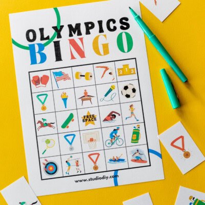 Free Printable Summer Olympics Bingo olympics bingo card