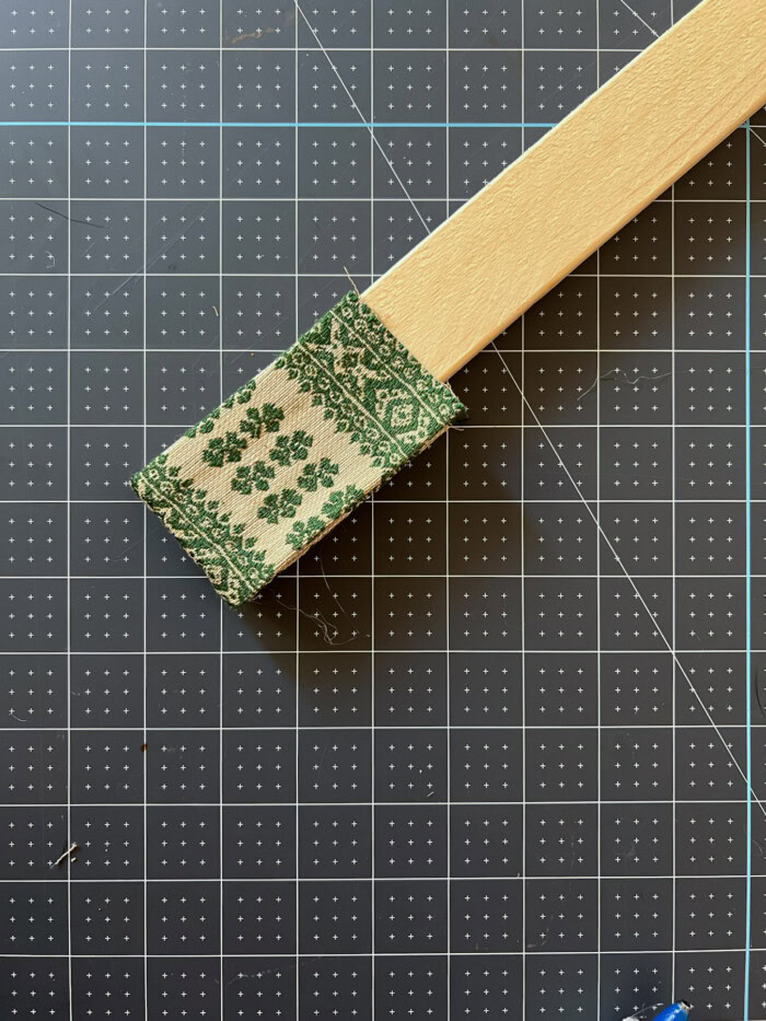 fabric wrapped around wood board