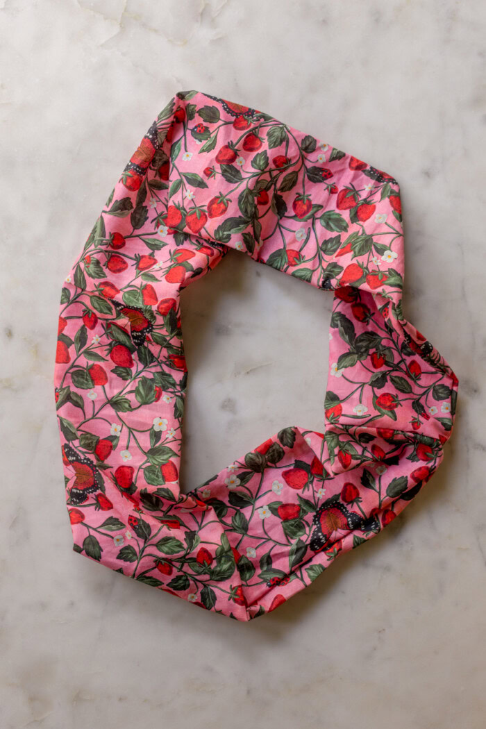 fabric tube for scrunchie