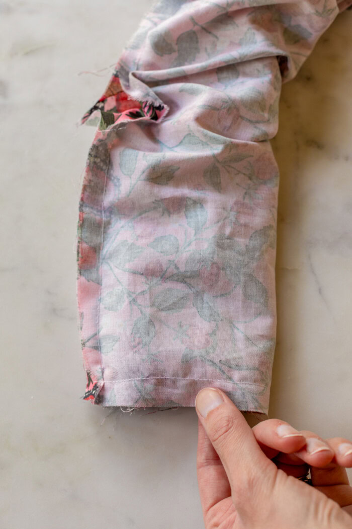 seam in fabric
