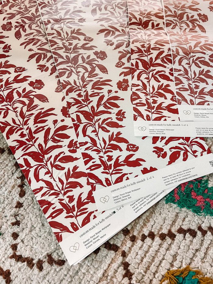 multiple wallpaper samples in different colors
