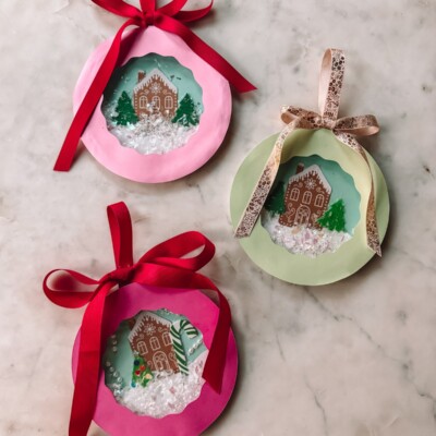 How To Make A Paper Plate Snow Globe paper plate snow globes on marble