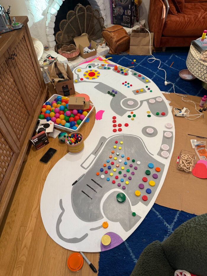 inside out console DIY project